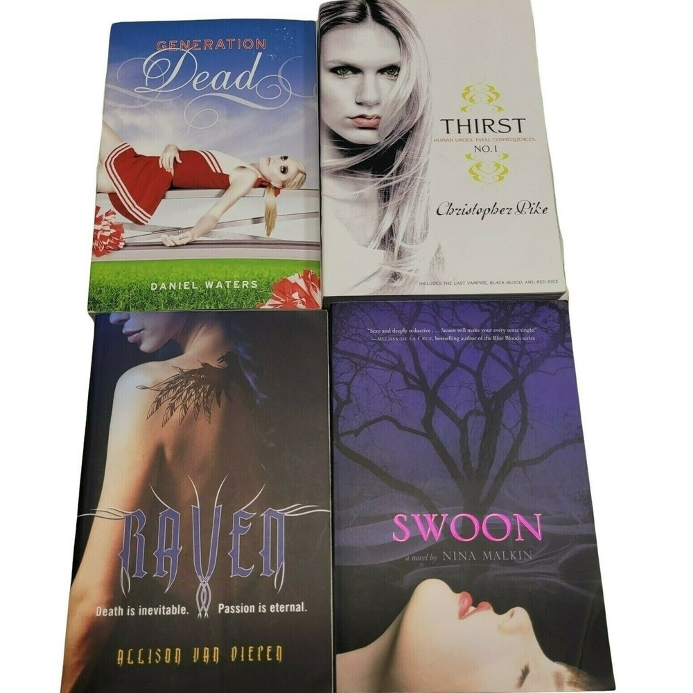 Book Lot 4 Paperback Swoon Raven Thirst Supernatural Romance Vampire Zombie